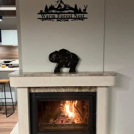 Apartment 3 спални - електрическо подово отопление - бърз Wifi - веранда - в гората - Warm Forest Nest Pamporovo